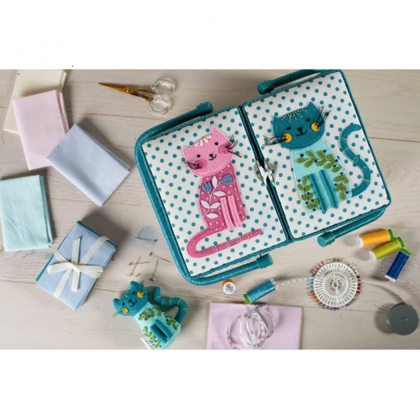 Nadelkissen von Hobby Gift Katze (5,5 x 10 x 11,5 cm)