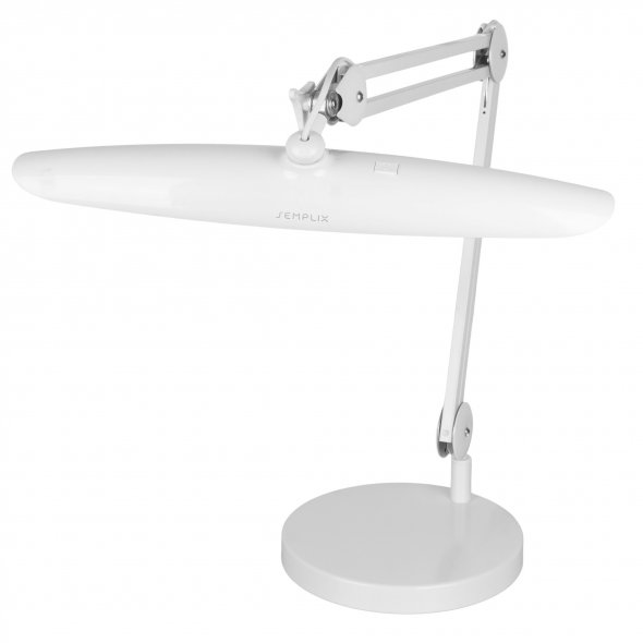 Semplix schwerer Tischstandfuß weiß (Gewicht 8,35 kg/ Ø 250 mm)