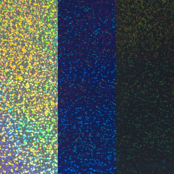 Craftcut Holographic Iron-On Sampler No.3 Sparkle (3 x 13,9 x 30,5 cm)