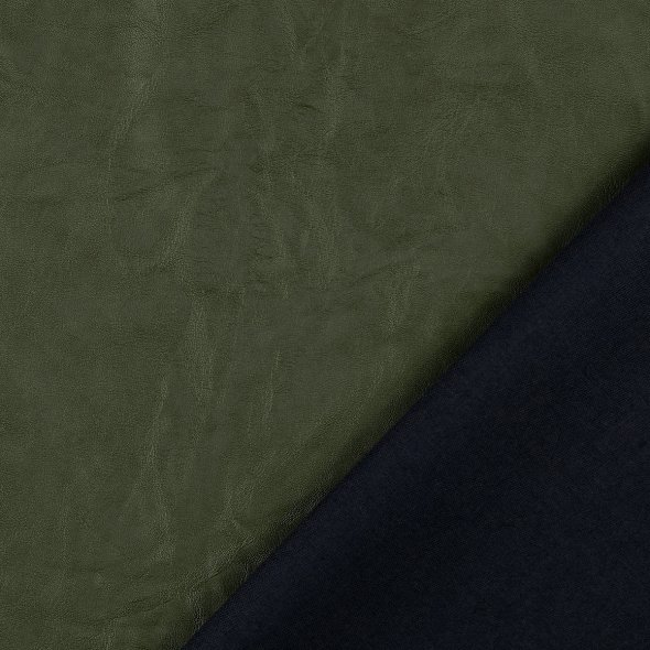 Kunstleder gecrasht (0,60 m x 1,45 m/ verschiedene Farben) 5032 - oliv