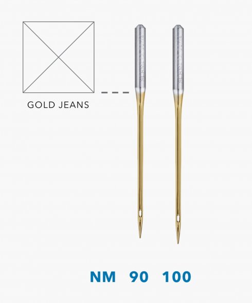 Schmetz Gold Jeans-Nadel Stärke 90/ System 130/ 705 H-JT/ 5 Nadeln