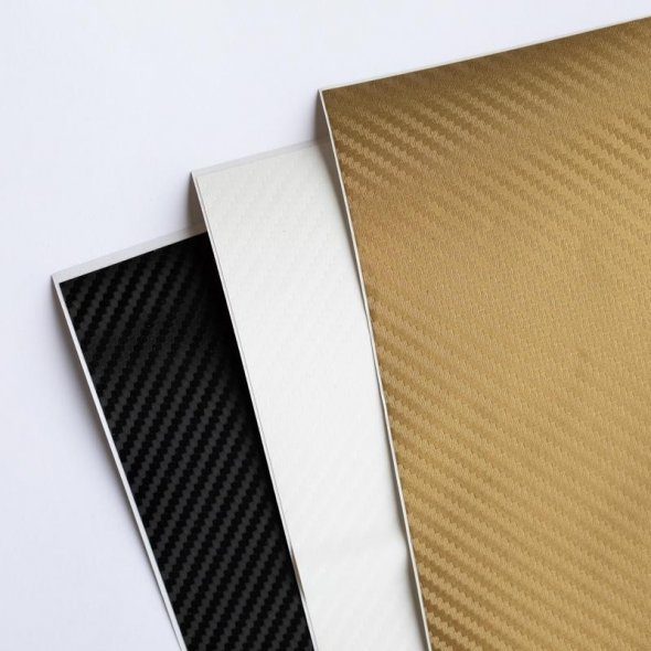 Silhouette Vinyl-Musterpack Carbon Fiber (229 x 600 mm/ 3 Bögen)