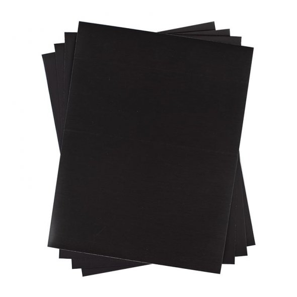 Silhouette Magnet Papier Bögen unbedruckbar (215 x 280 mm/ 4 Bögen/ schwarz)