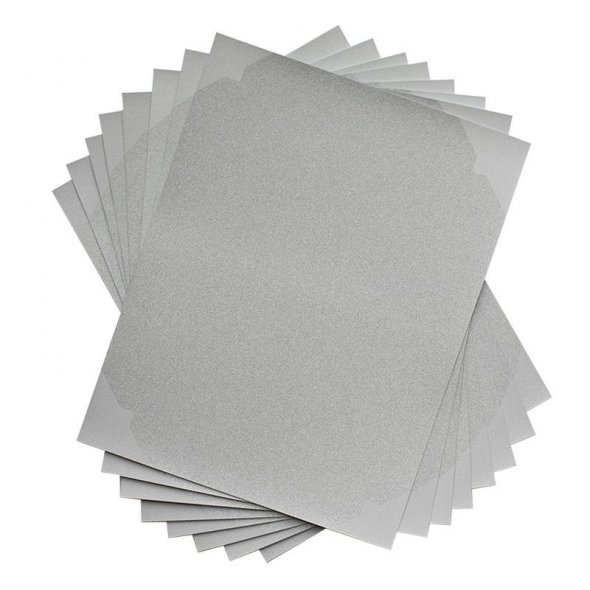Silhouette Glitter Sticker Bögen silber (215 x 280 mm/ 8 Bögen)