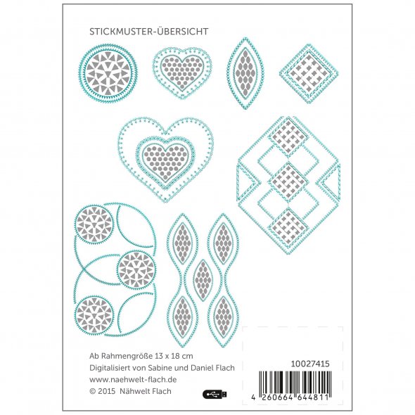 Nähwelt Flach Stickmuster USB "Cutwork Motive II"
