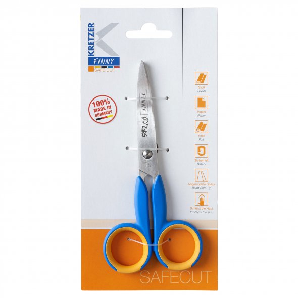 Kretzer FINNY SAFECUT KID`ZORS Kinderschere (13 cm 5"/ versch. Farben)
