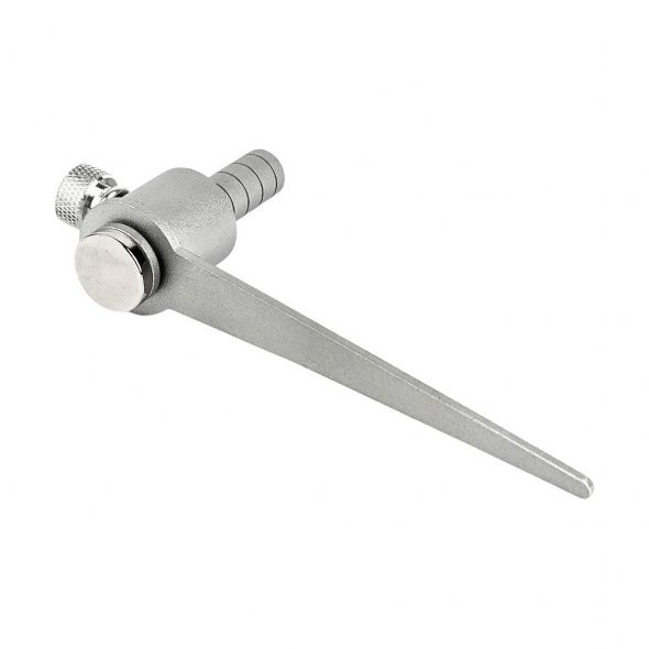 Großer Karl - Zuschneidehilfe silber (Aluminium glasperlengestrahlt)