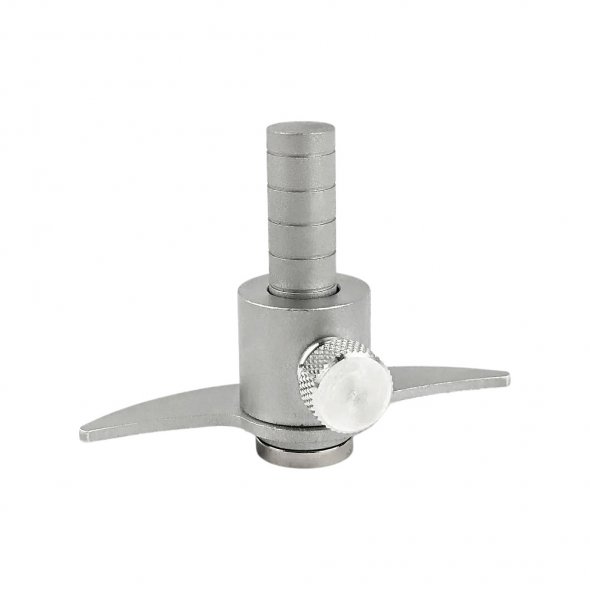 Karlchen für Rollschneider silber (Aluminium/ glasperlengestrahlt)