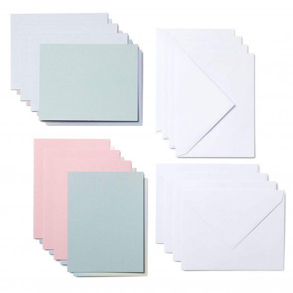 Cricut Joy Cutaway Cards - Klebekarten (8 St./ pastell/ 10,8 cm x 14 cm)
