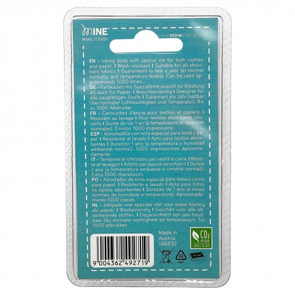 Minestamp Ersatzstempelkissen Mine Textilstempel