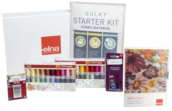Elna Kreativ-Komplett-Set Sticken inkl. Sticksoftware eXuberance Junior