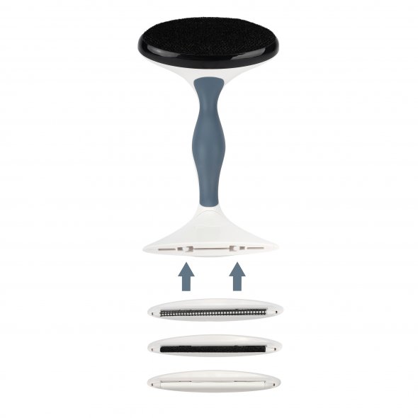 Gleener Fusselentferner mit Flusenbürste (3 verschied. Aufsätze)