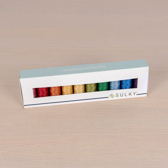 Sulky Poly Sparkle 30 Colour Kit (10 Farben x 265 m)