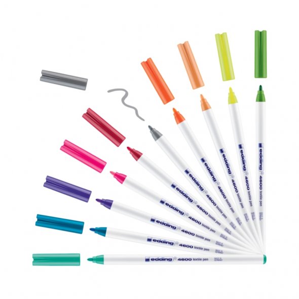 Edding 4600 textile marker Box (Special / 10 Farben)