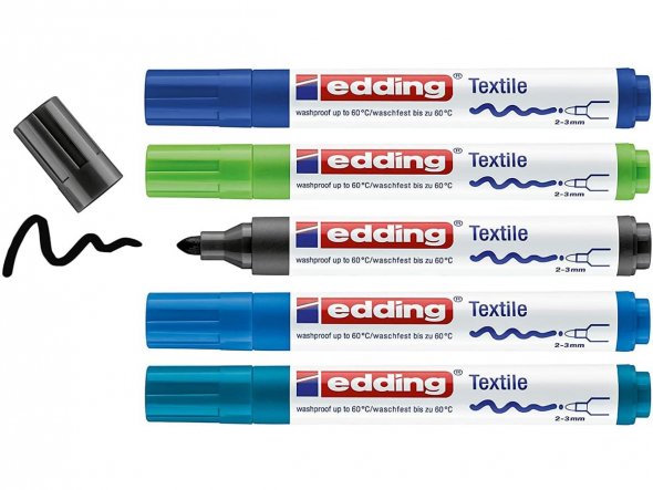 Edding 4500 textile marker Box (Special / 5 kühle Farben)