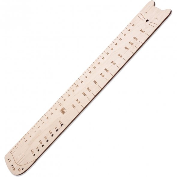 Prym Sockenlineal  (Birkenholz/ 350 x 60 x 3 mm)