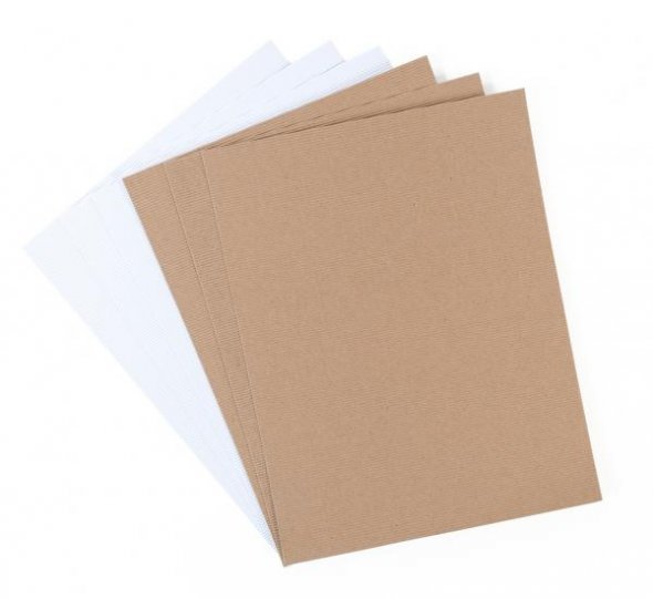 Silhouette Selbstklebendes Wellpapier (6 Bögen/ 8,5 x 21,6 cm)