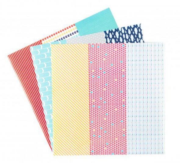 Silhouette Washi-Papierbögen (3 Bögen x 3 Designs)