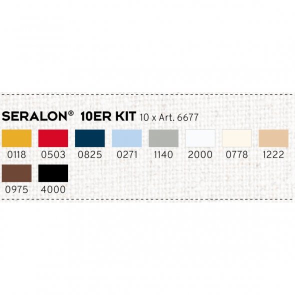 Amann Mettler Seralon No.100 Garnset (10 Farben/ 100 m)