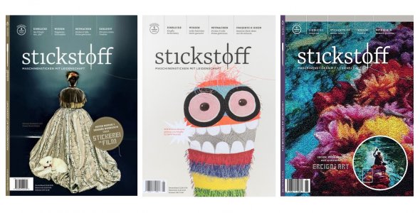 3 Magazine Stickstoff SEQUENZ im Bundle mit Ausgaben 4-6