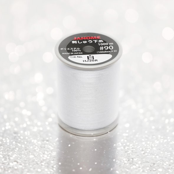 Janome Bobbin Thread Unterfaden No.100 (1000 m/ weiß)