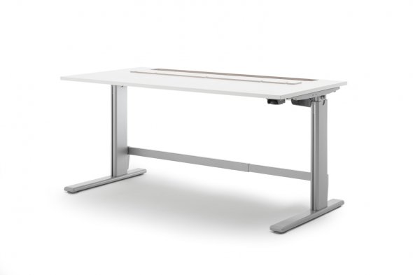 E-TABLE office Schreibtisch, Homeoffice Kabelöffn./ höhenverst. 60.13.11
