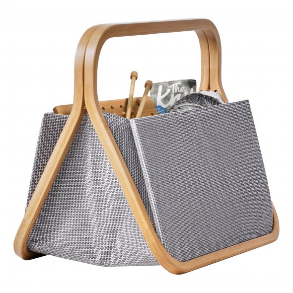 Prym Fold & Store Basket anthrazit (Canvas / Bambus)