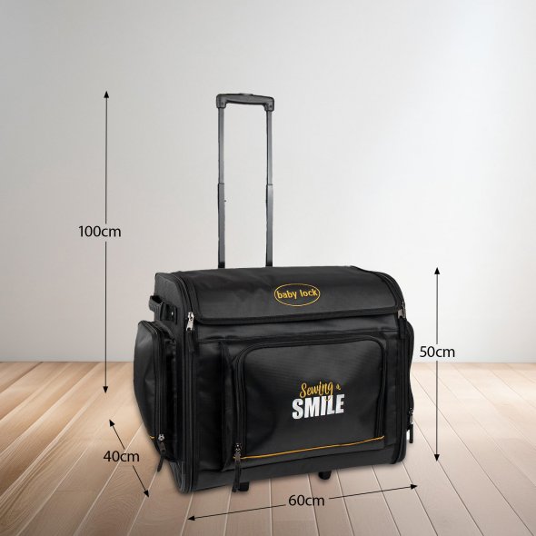 Baby Lock Overlock-Koffer/Trolley groß (Canvas / schwarz)