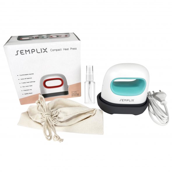 Semplix SimplePress Mini (6,2 x 10,6 cm / Wärmetransferpresse / türkis)