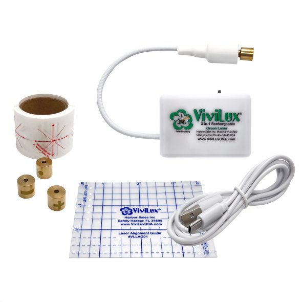 ViviLux 3-in-1 Markier-Laser-System (grün / wiederaufladbar / magnetisch)