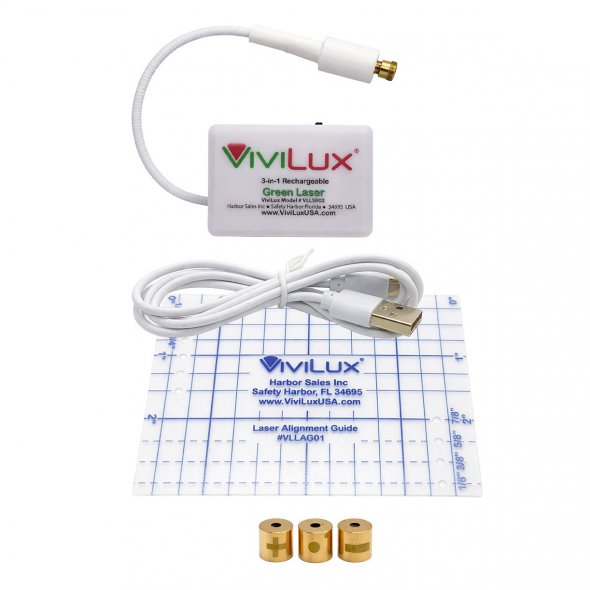 Vivilux 3-in-1 Laser System (USB / grün) zum Nähen und Basteln