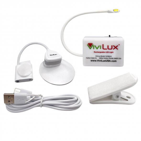 Vivilux LED Lupen-Lampe mit Wechselkopf für Handarbeiten und Nähen