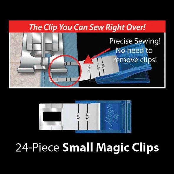 Taylor Seville Stoffklammern Magic Clips Small (24er Pack) Nähklammern, Nähclips, übernähbar!