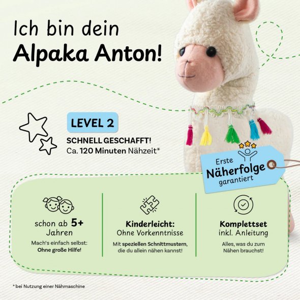 cuci cuci Nähbaukastenset "Alpaka Anton"