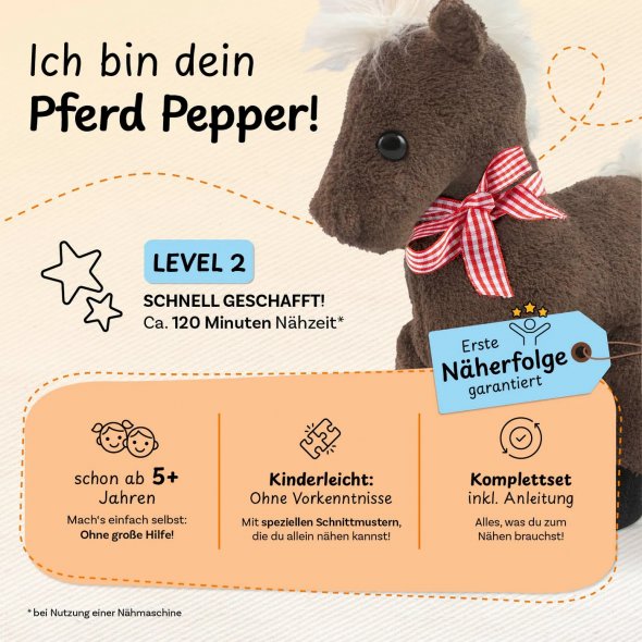 cuci cuci Nähbaukastenset "Pferd Pepper"