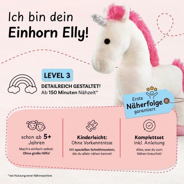 cuci cuci Nähbaukastenset "Einhorn Elly"