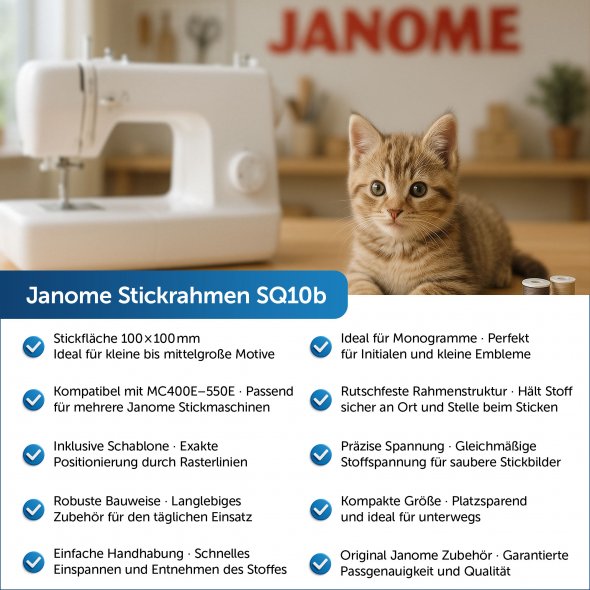 Janome Stickrahmen SQ10b (100x100 mm)