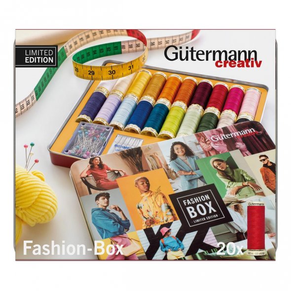 Gütermann Fashion-Box Allesnäher (100 m / 20 Farben)