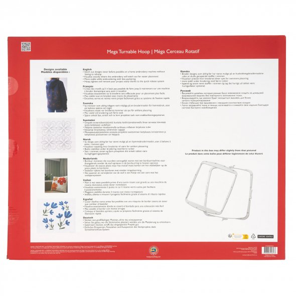 Husqvarna Viking Mega drehbarer Stickrahmen (450 x 450 mm)