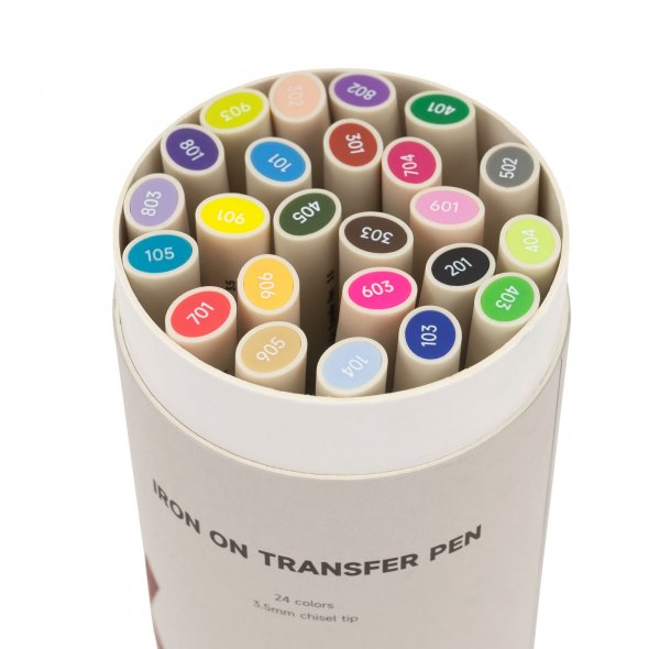 Kearing Transferstift zum Aufbügeln (24 Farben)