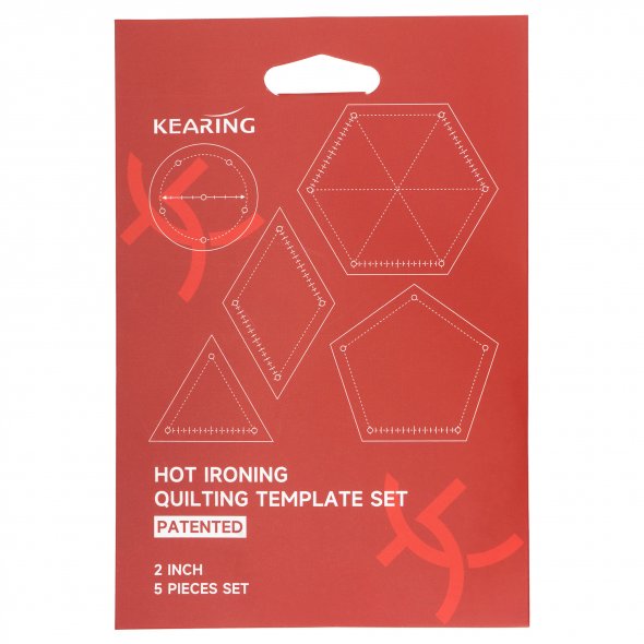 Kearing Bügel-Quilting Schablonen-Set (klein / 2 Inch)