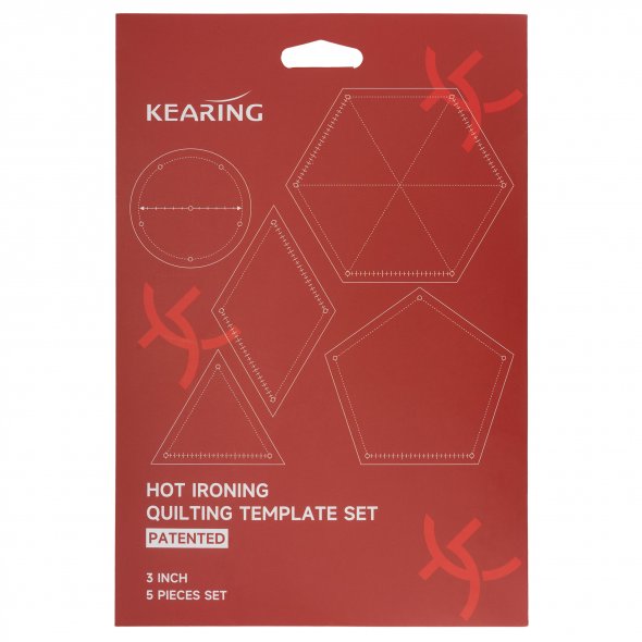 Kearing Bügel-Quilting Schablonen-Set (groß / 3 Inch)