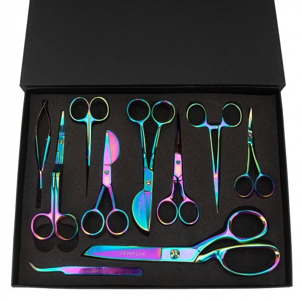 Semplix Scheren-Set (muticolor / 10-teilig / mit Geschenkbox)