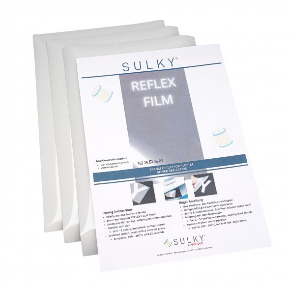 Gunold Sulky Reflex-Film Set (3 Bögen / 30 x 20 cm / Bügelfolie)