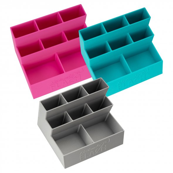 Tisch-Organizer Kunststoff (14,6 x 11,7 x 9,7 cm / verschiedene Farben)