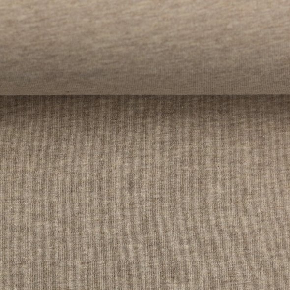 Baumwoll Jersey Stoff melange - Vanessa von Swafing 001173-beige: 1,0m