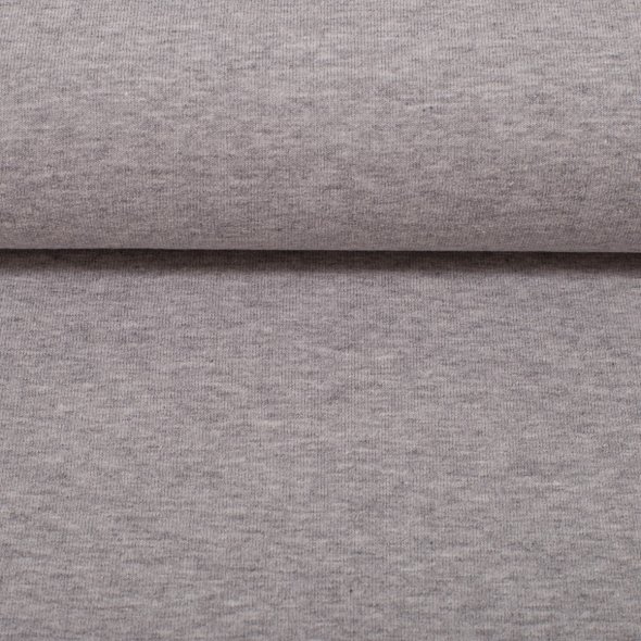 Baumwoll Jersey Stoff melange - Vanessa von Swafing 001183-hellgrau: 1,0m