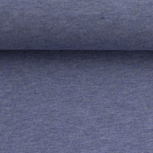 Baumwoll Jersey Stoff melange - Vanessa von Swafing 001253-blau: 1,0m