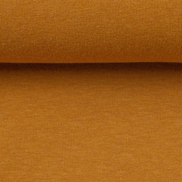 Baumwoll Jersey Stoff melange - Vanessa von Swafing 001315-ocker: 1,0m