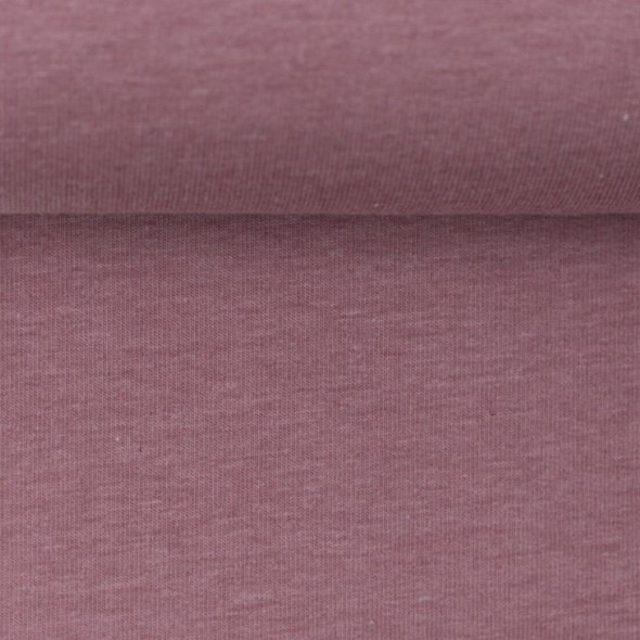 Baumwoll Jersey Stoff melange - Vanessa von Swafing 001436-altrosa: 1,0m